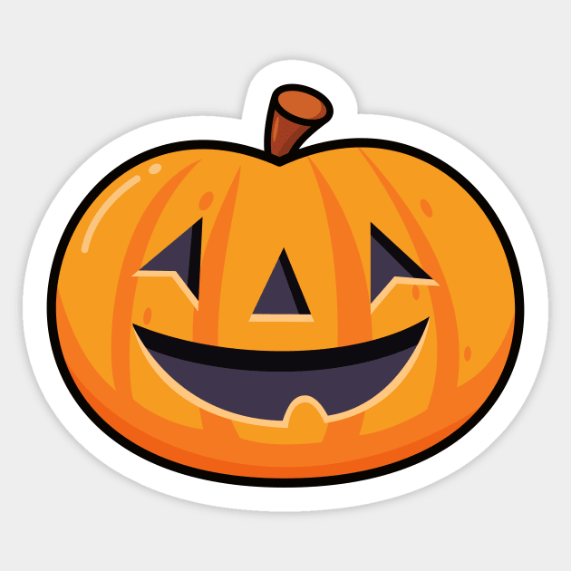 Kawaii Cute Pumpkin Sticker by happinessinatee